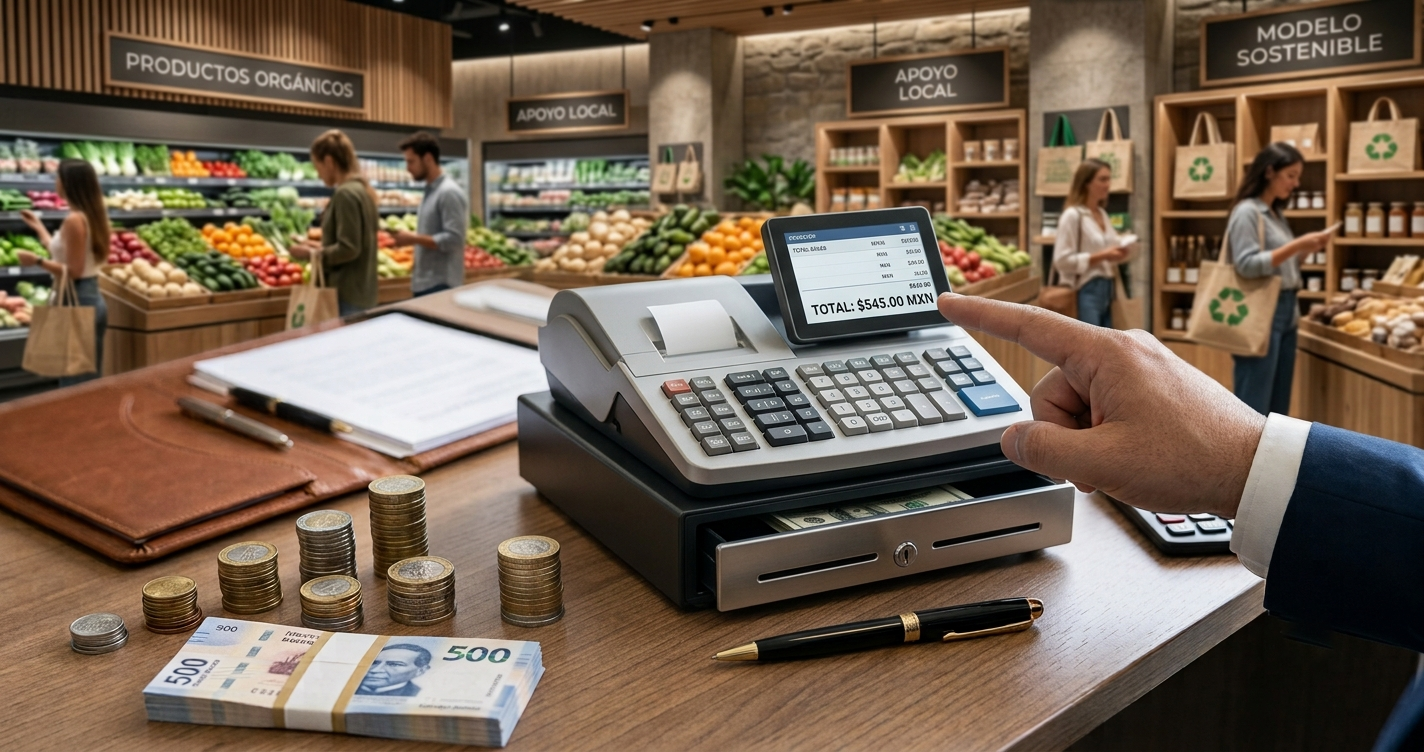 Punto de venta activo con clientes en un comercio, ejemplo de viabilidad comercial